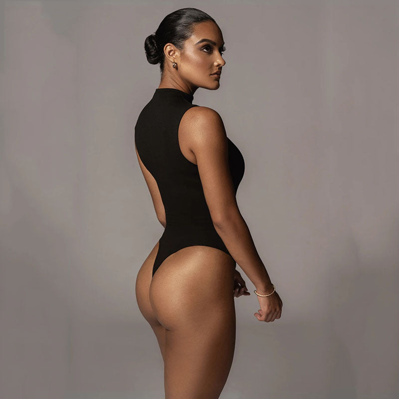 2025 women's clothing autumn and winter new sexy solid color bottoming shirt New Popular trade sleeveless round neck tight versatile onesie