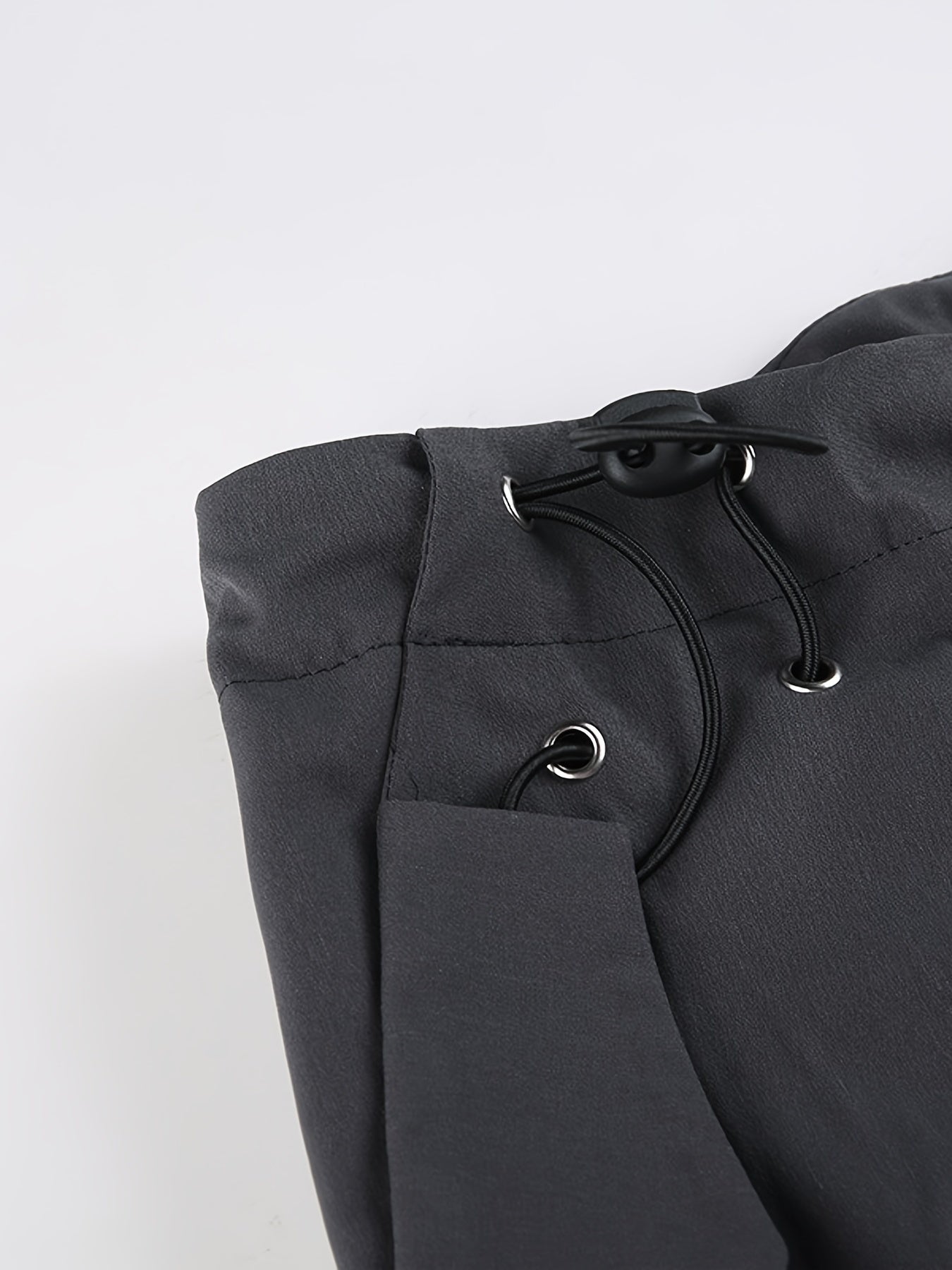 「lovevop」Solid Drawstring Straight Leg Pants, Retro Trendy Low Waist Multi Pocket Cargo Pants, Y2K Kpop Vintage Style, Women's Clothing