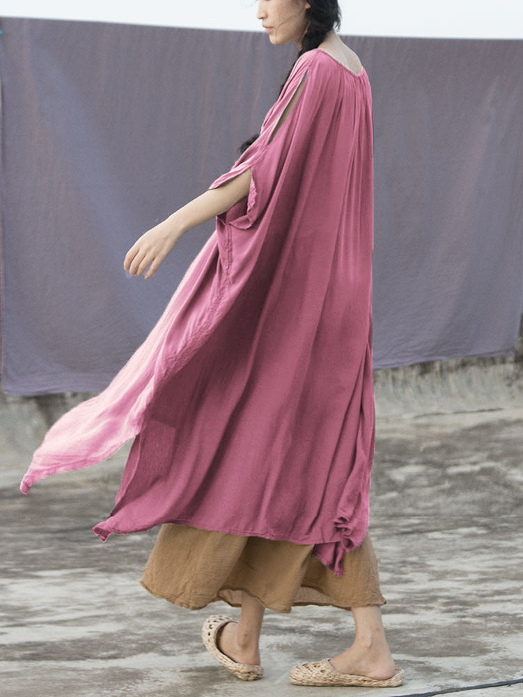 summer literature and art are smooth, comfortable, loose, soft, elegant and drape, silk and cotton, two dresses and robes