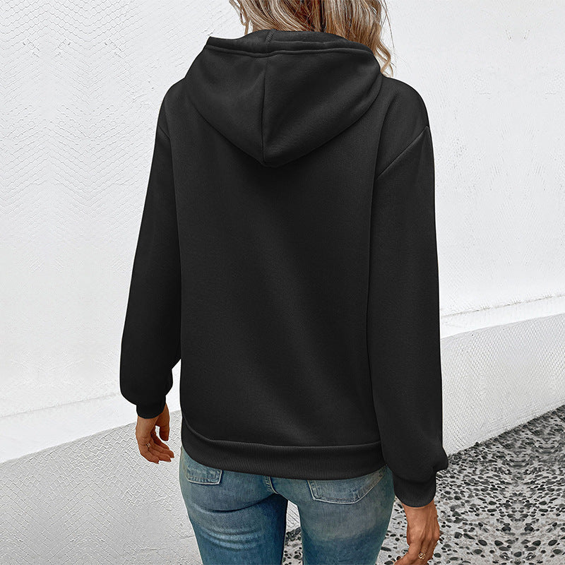 LOVEVOP popular autumn and winter new 2025 hoodies New women's casual Halloween pumpkin hooded pullover sweater