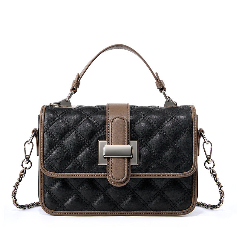 Bag popular new messenger diamond bag women's popular light luxury brand birthday gift high-end leather women's bag