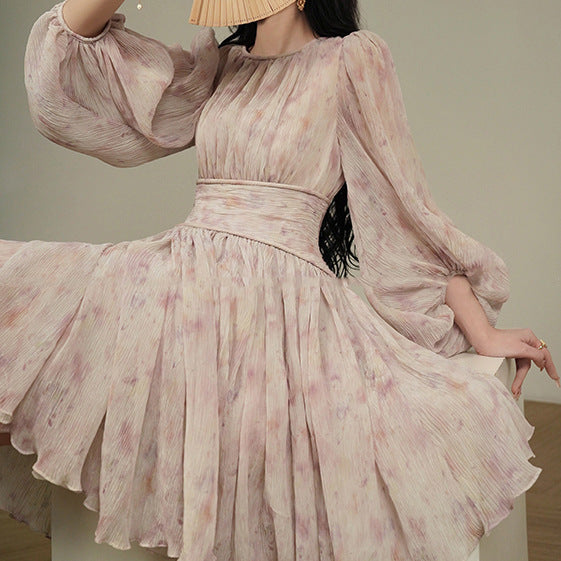 2025 gentle wind daughter dress spring new slim temperament fairy skirt