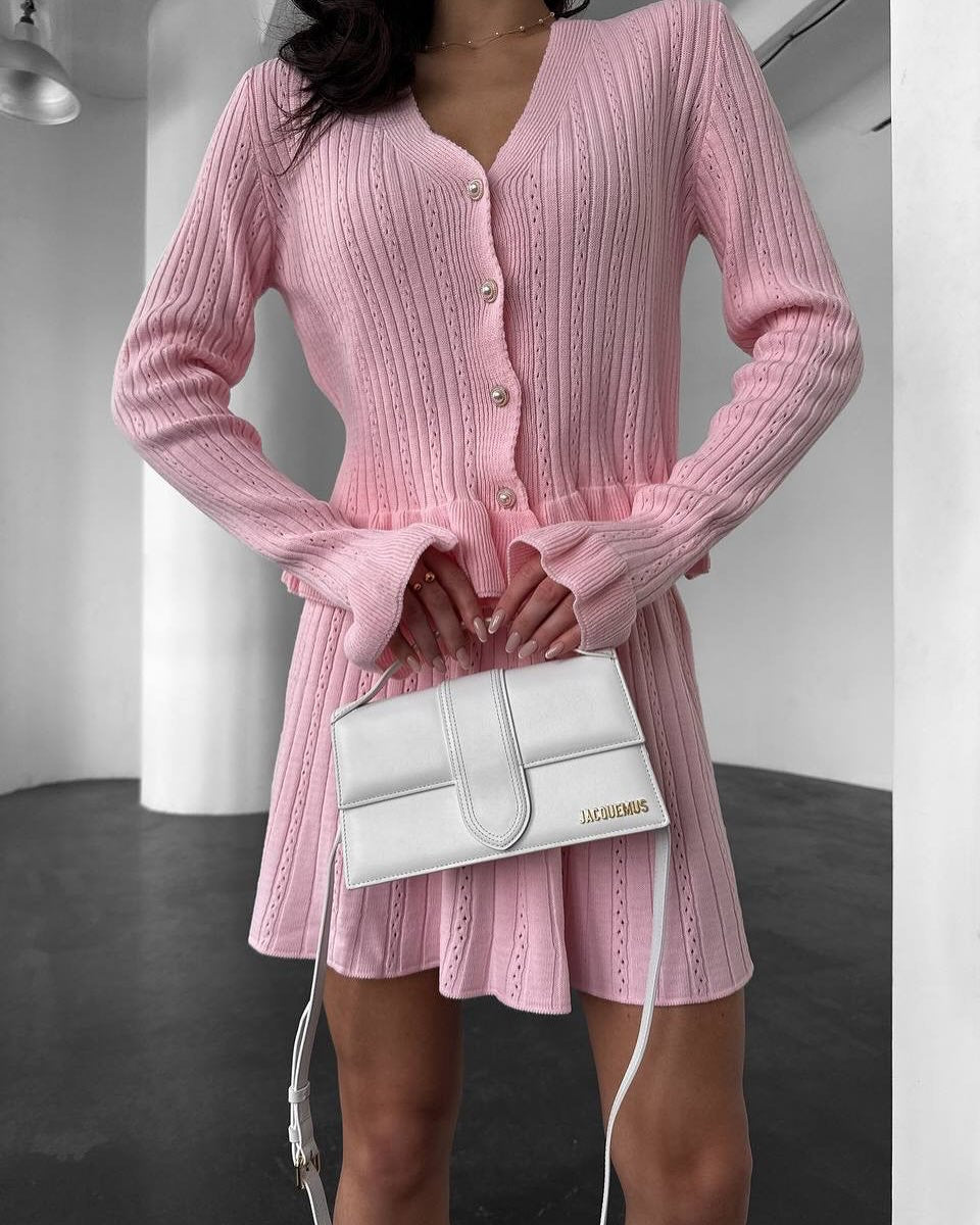 New 's new celebrity slim-fitting and thin design sense hip-wrapped fishtail suit knitted dress