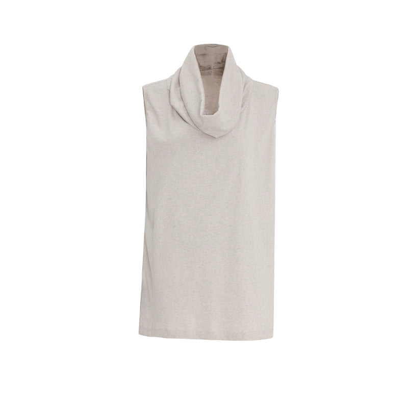 APOZi collection untitled landscape series new Chinese sleeveless T-shirt men and women with the same stacking collar vest