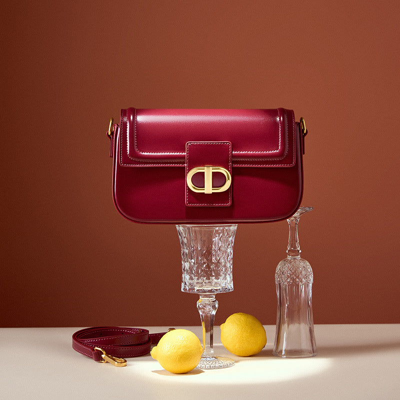 Crossbody red bag popular new bag women's bag wedding bride wedding bag light luxury high sense 2023