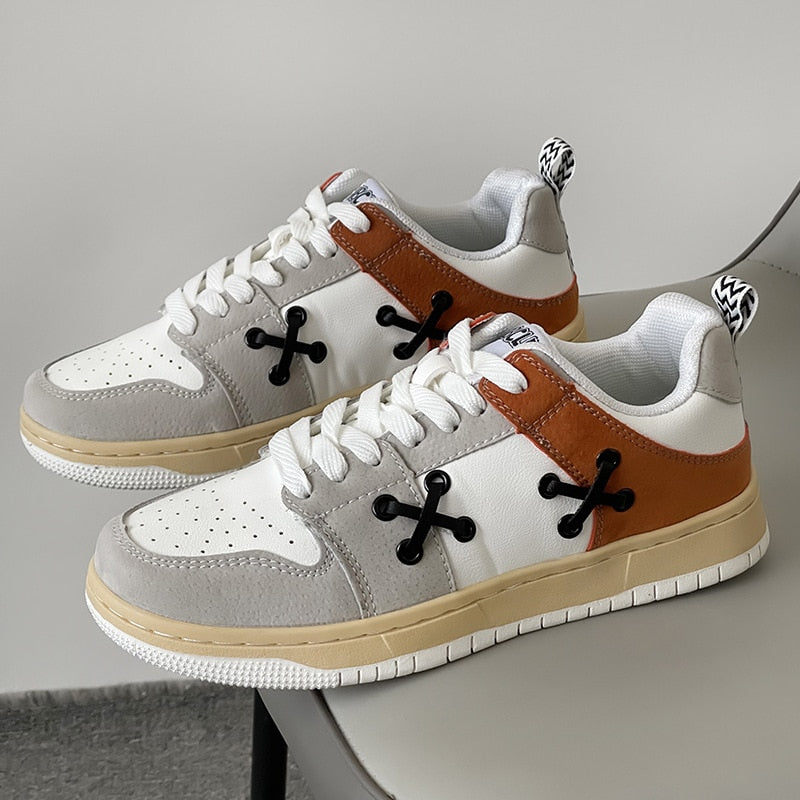 Thanksgiving lovevop Pink Women Vulcanized Shoes Chunky Sneakers Women Flats New Design Sport Shoes Lace Up Women Shoes Fashion Walking Sneakers