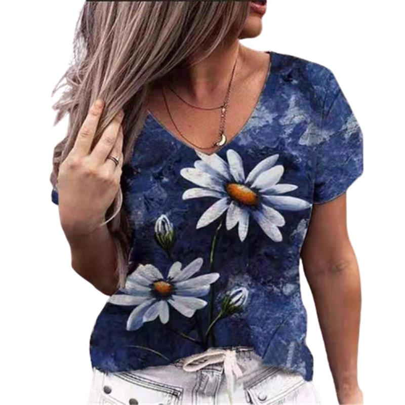 American Flag Flower 3D Print Streetwear Sexy Girl Tees Tops