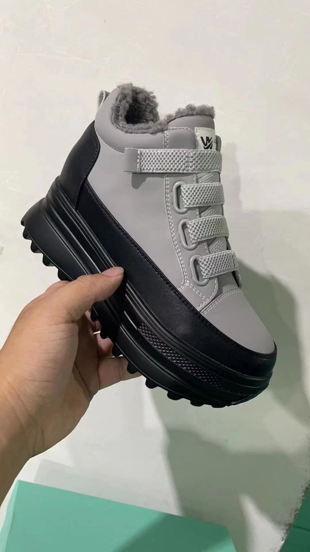 lovevop Genuine Leather Platform Wedge 7Cm Hidden Heel Women Causal Shoes Chunky Sneakers Spring Autumn Warm Winter Shoes Women