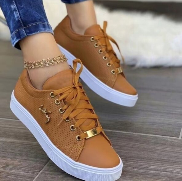 lovevop New Design Women Sneakers Fashion Breathable Non-Slip Shoes Women Thick Bottom Sneakers Women Leisure Footwear Plus Size