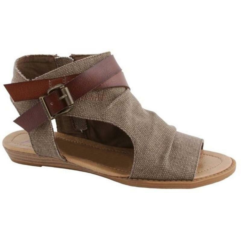 lovevop Women Shoes Ladies Gladiator Women Flat Denim Sandal Shoes Big Size 36-42 Summer Buckle Sandals Shoes Zapatillas Casa Zapatos