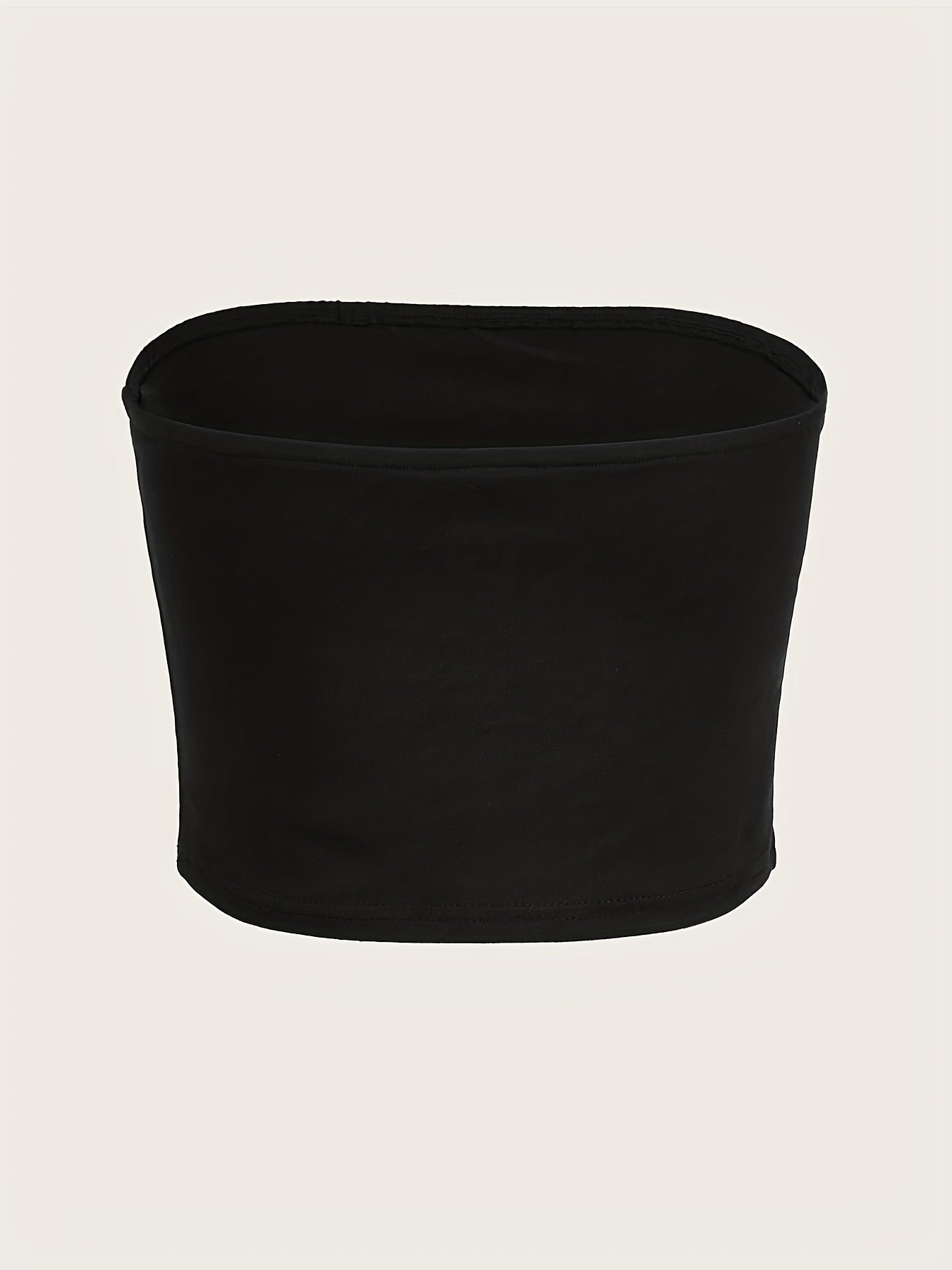 「lovevop」Solid Off Shoulder Tube Top 2 Pack, Sexy Sleeveless Cropped Tube Top, Women's Clothing