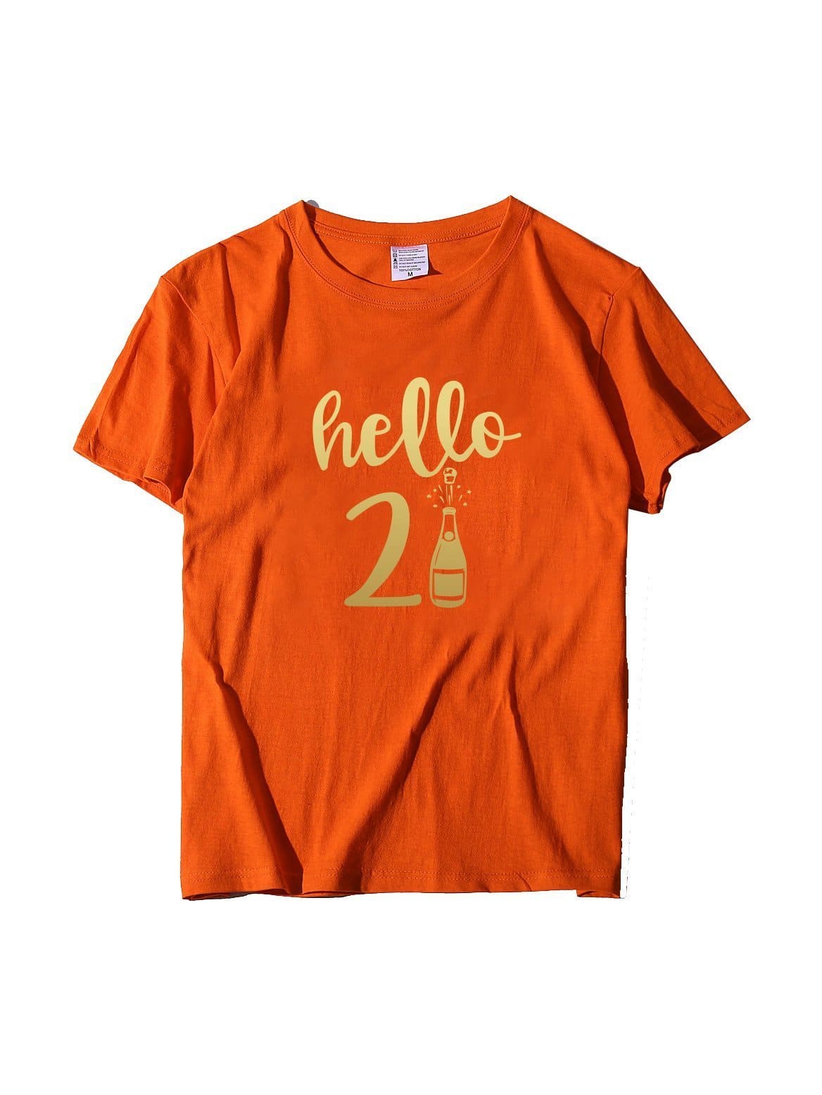 lovevop Letter Printed Casual Short Sleeve T-Shirt Summer