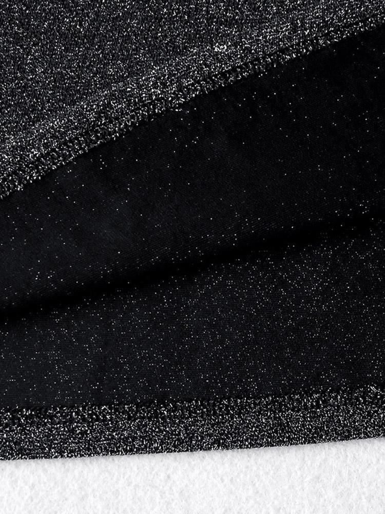 lovevop Solid Loose Crew Neck Long Sleeve T-Shirt