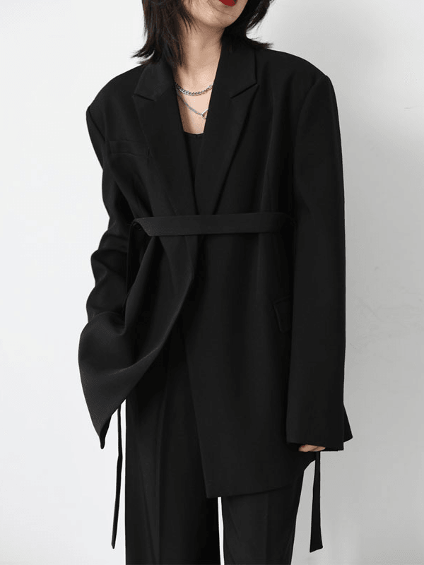 lovevop Streamer Mid-length Drape Suit Jacket