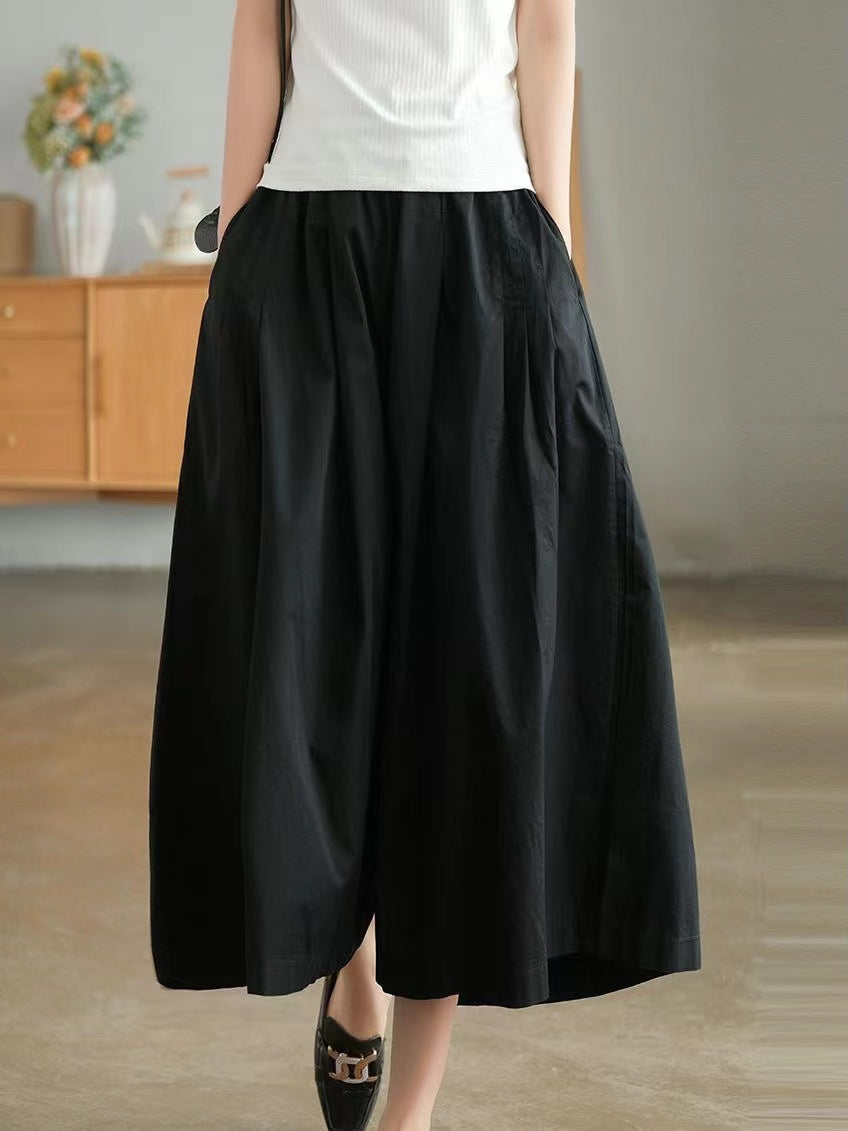 lovevop Loose Wide-leg Cotton Pants