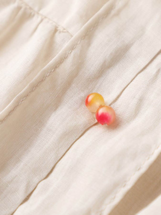 Lovevop Vintage Fresh Mid Sleeve Button Shirt