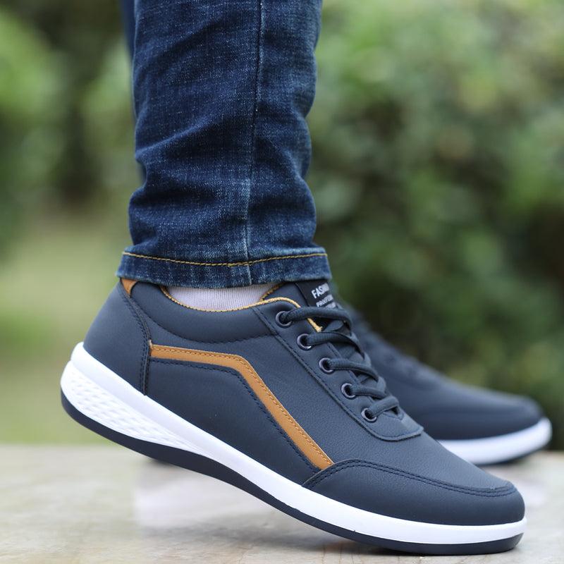 lovevop Waterproof Men's Shoes New Breathable Leather Casual Shoes