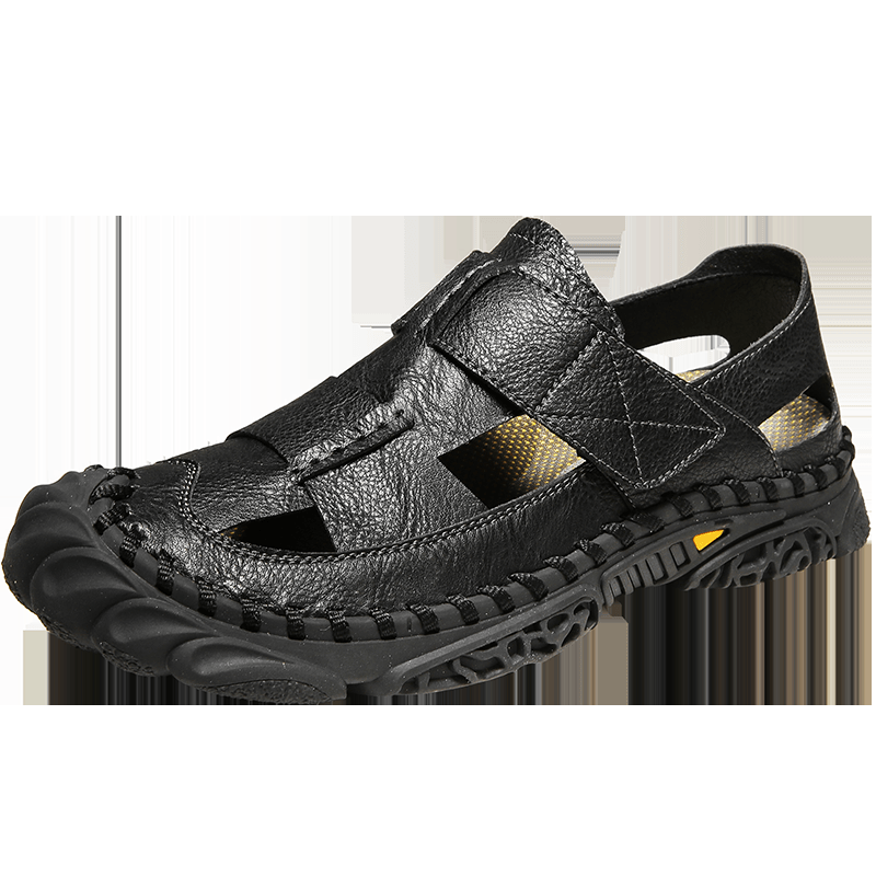 lovevop Men Breathable Lightweight Non-Slip Slip on Soft Beach Outdoor Sports Sandals