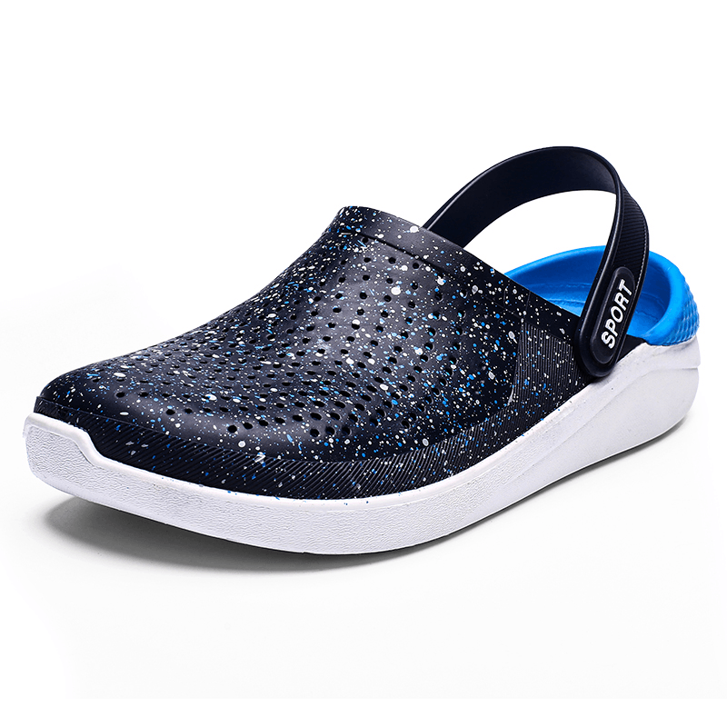 lovevop Men'S Casual Starry Sky Decoration Outdoor Beach Home Sandals and Slippers