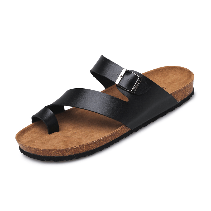 lovevop Men Breathable Non Slip Flip Soft Sole Beach Casual Slippers