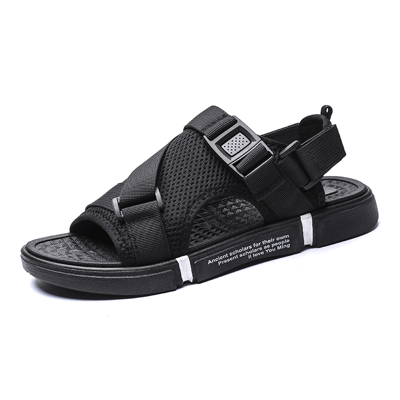 lovevop Men Two-Ways Breathable Opened Non-Slip Casual Beach Sandals