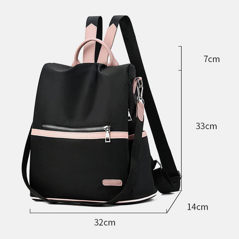lovevop Women Patchwork Anti theft Large Capacity Waterproof Backpack