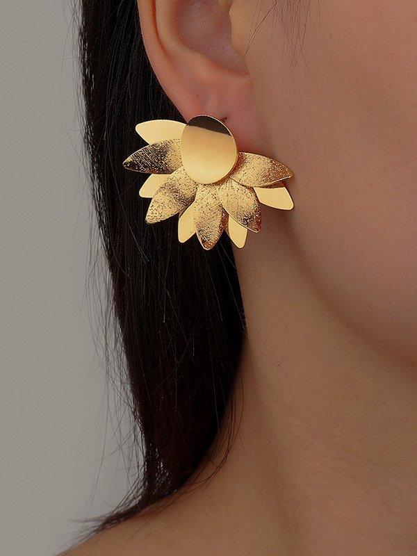 lovevop Original Chic Alloy Matte Flower Earrings