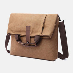 lovevop Men Canvas Anti-theft Water-Resistant Vintage Messenger Bag Shoulder Bag Crossbody Bag Handbag