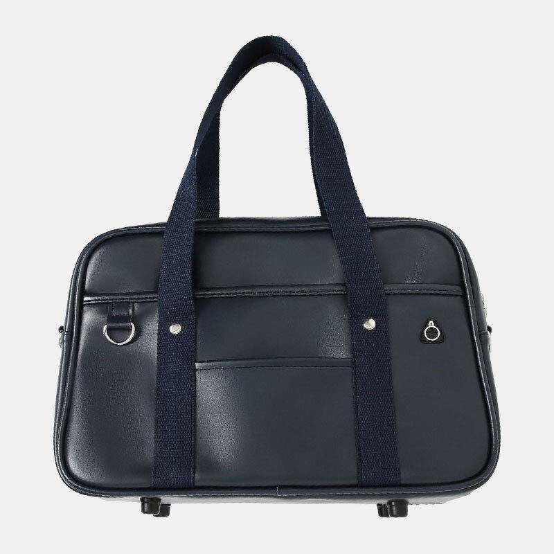 lovevop Women PU Leather Waterproof Student School Bag Casual Shoulder Bag HandBag