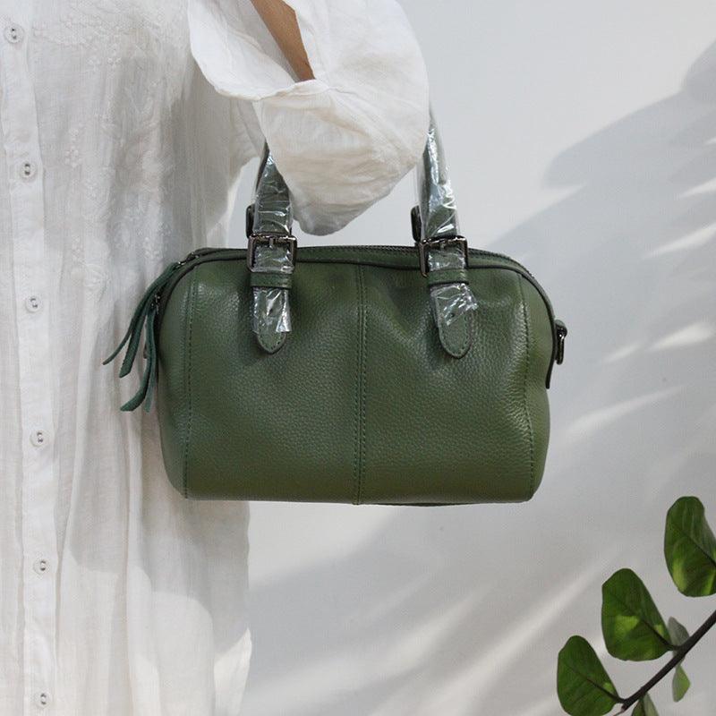 lovevop Leather retro art shoulder bag