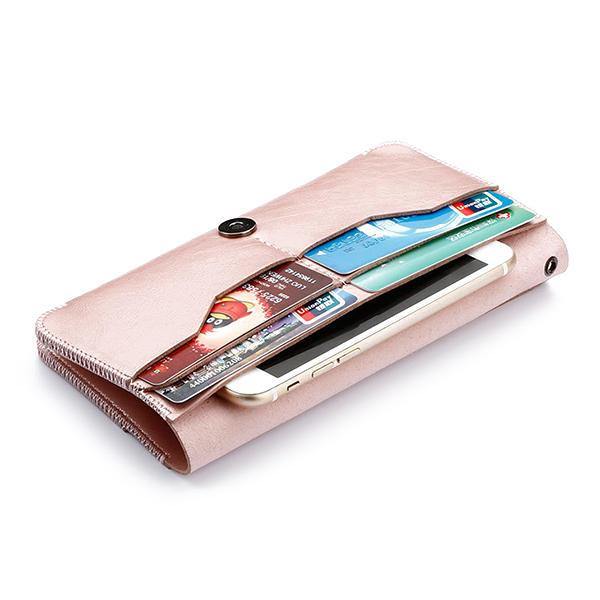 lovevop Women Men  Phone Bag Soft Leather Wallet Clutches For IPhone 7/6s/6splus 8 Card Holder