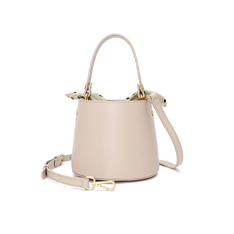 lovevop Leather bucket bag tote
