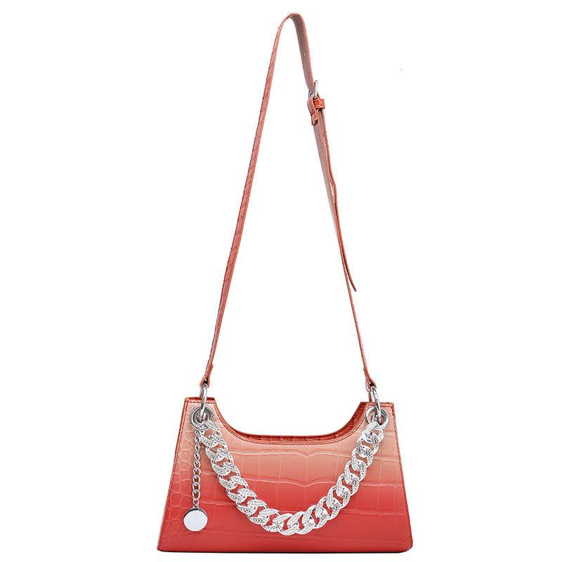 lovevop Women's Fashion Stone Pattern Gradient Color Single Shoulder Crossbody Bag