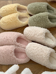 lovevop Warm Winter Home Furry Slippers