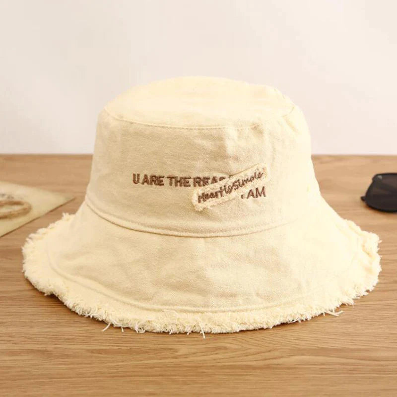 lovevop-Women's Bucket Hat Panama Fashion Sun Visor Breathable Fisherman Protection Hat Ponytail Cap Summer Hats Beach Sun Hats