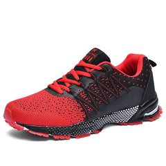 lovevop Men's Breathable Lightweight Flying Knit Shoes Sports Casual Shoes