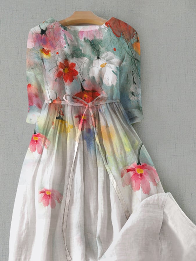 Lovevop Loose Art Print Dress