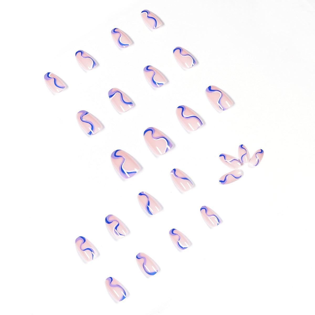 lovevop Colorblock Line Nails