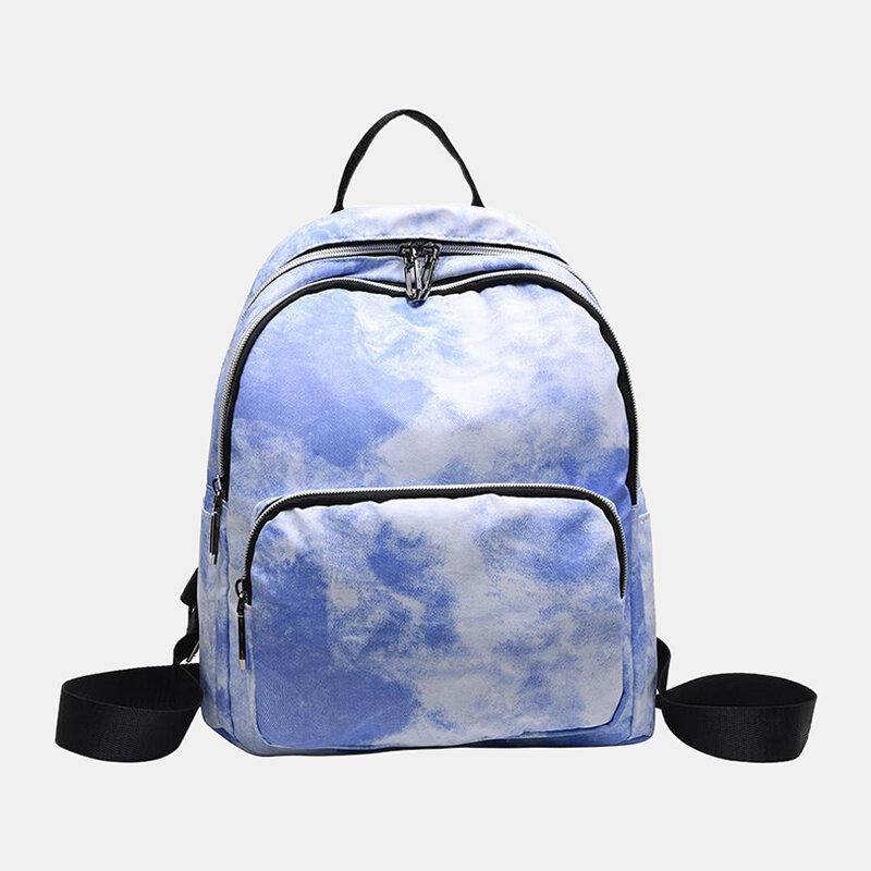 lovevop Women Tie Dye Waterproof Backpack Shoulder Bag