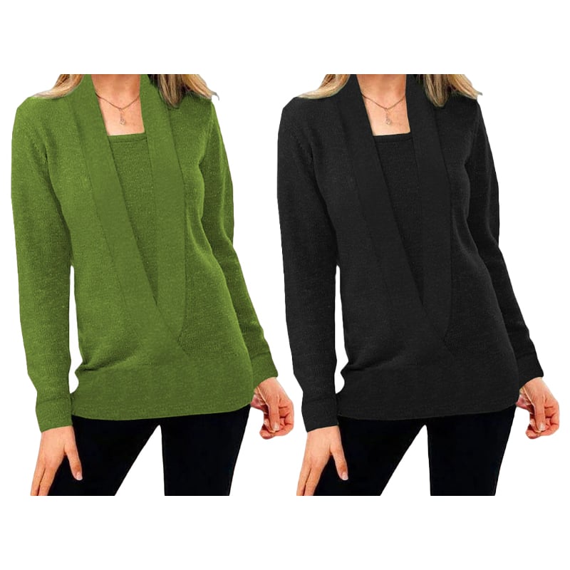 Women's Solid Color Pullover Cropped Knitted Jumpers