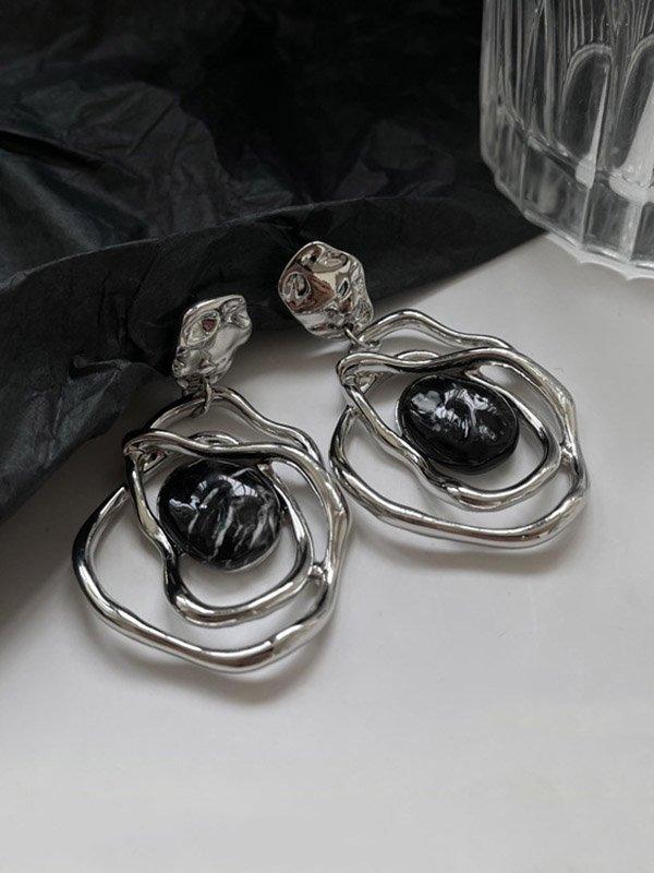 lovevop Original Irregular Geometry Alloy Earrings