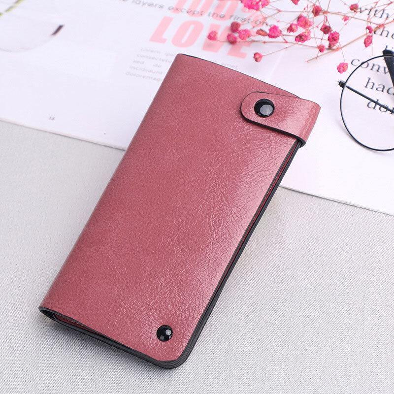 elvesmall Women 15 Card Slots Patchwork Long Wallet Purse