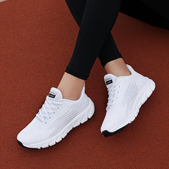 「lovevop」Women's Lightweight Mesh Sneakers, Low Top Lace Up Comfy Cozy Round Toe Casual Walking Shoes, Women's Sport Shoes