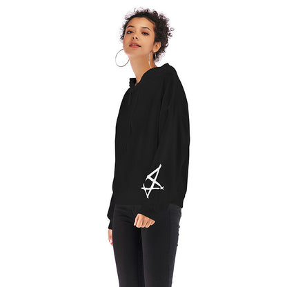 LOVEVOP  popular autumn and winter 2025 pullover new women's clothing versatile fashion printing loose long-sleeved hooded sweater women