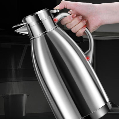 1pc Thermal King Coffee Carafe - 304 Stainless Steel Vacuum Insulated Flask for Hot and Cold Beverages, Leak-Proof, Sweat-Free, Wide Mouth for Easy Sipping and Cleaning, Perfect for Water, Tea, Coffee, and More, Durable Drinkware for Home, Office, or Outd