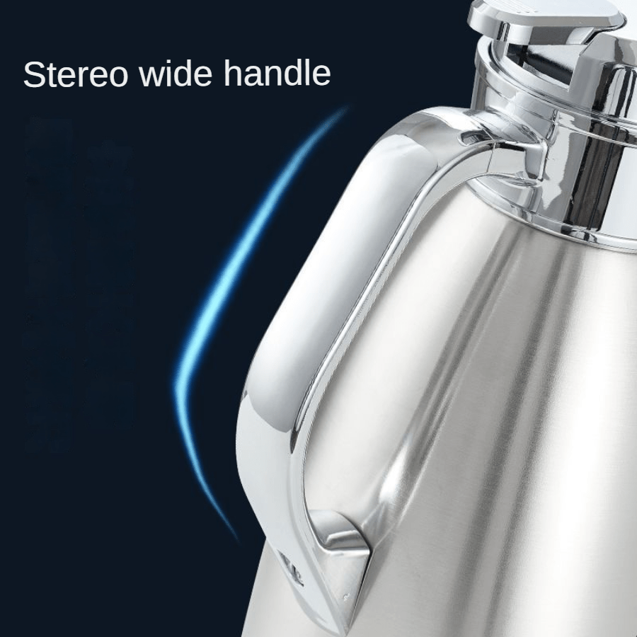 1pc Thermal King Coffee Carafe - 304 Stainless Steel Vacuum Insulated Flask for Hot and Cold Beverages, Leak-Proof, Sweat-Free, Wide Mouth for Easy Sipping and Cleaning, Perfect for Water, Tea, Coffee, and More, Durable Drinkware for Home, Office, or Outd