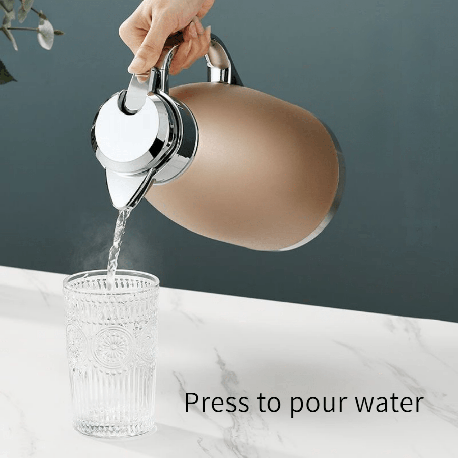 1pc Thermal King Coffee Carafe - 304 Stainless Steel Vacuum Insulated Flask for Hot and Cold Beverages, Leak-Proof, Sweat-Free, Wide Mouth for Easy Sipping and Cleaning, Perfect for Water, Tea, Coffee, and More, Durable Drinkware for Home, Office, or Outd