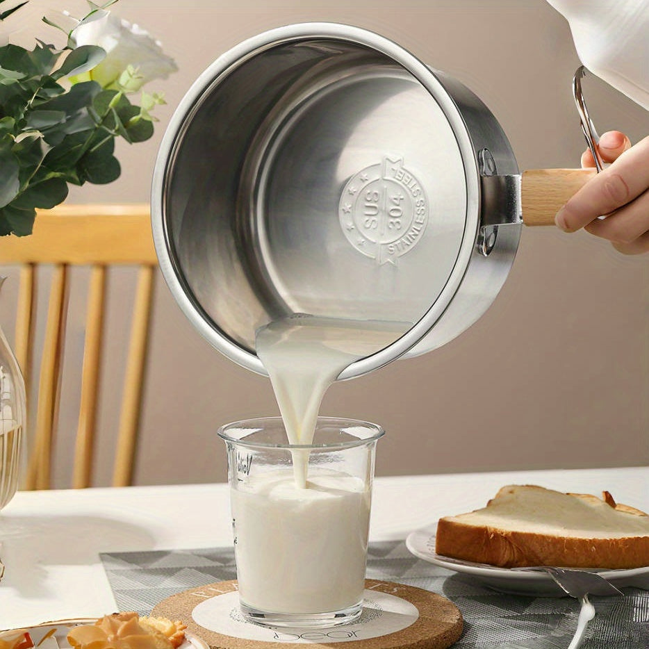 Stainless Steel Multi-use Cookware Set with Frying Basket and Glass Lid - 304 SUS Non-Stick Saucepan, Deep Frying Pot, Noodle Boiler, Milk Pan, Food Steamer, Compatible with Induction & Gas Stoves