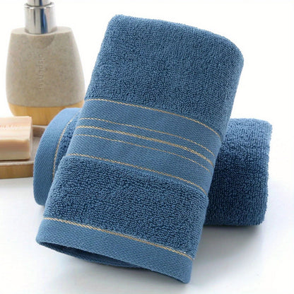 100% Soft & Absorbent Cotton Oblong Bath Towels - Striped, Quick Dry, Premium, Multipurpose Towels for Bathroom with Modern Character Theme