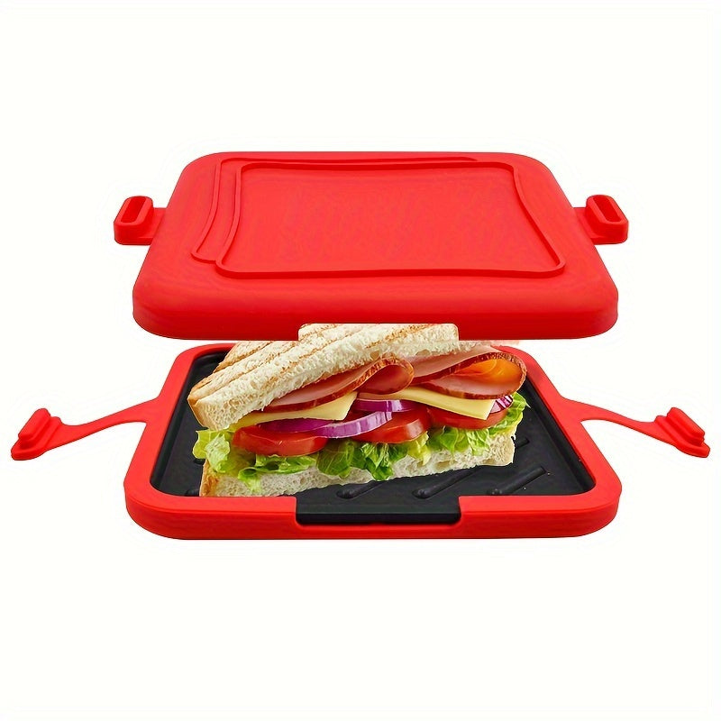 Universal Microwave Crisper Pan - Aluminum Non-Stick Toaster Oven Cookware for Crispy Results - Versatile Sandwich and Snack Maker